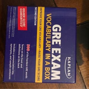 Kaplan GRE Exam Vocabulary Box - Blue and Yellow